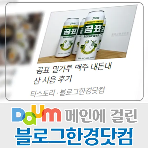 티스토리 ‘블로그한경닷컴’ 다음(Daum) 메인에 소개, 포털의 위력 조회 수 1.1만