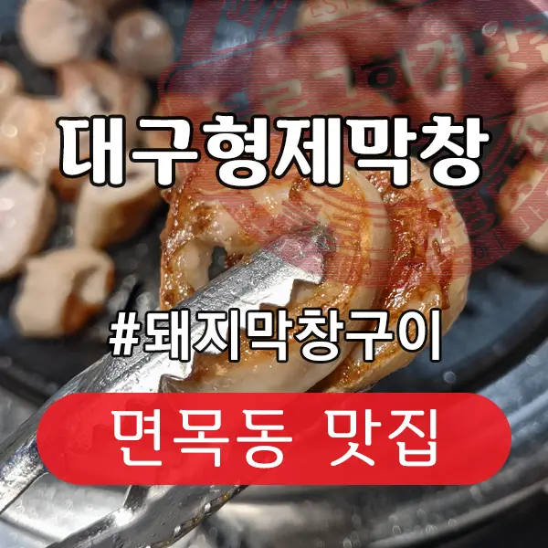 대구형제막창 뒷고기 대구막창 돼지막창 중랑구 면목동 맛집