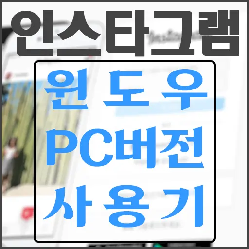 인스타그램 윈도우 PC버전 사용해보니(Feat. Microsoft Store)