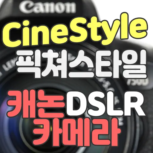 CineStyle 픽쳐 스타일 캐논 DSLR 영화느낌 시네마틱 톤다운