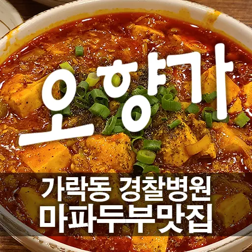 오향가 송파 가락동 경찰병원 인근 마파두부밥 짬뽕 맛집 내돈내먹
