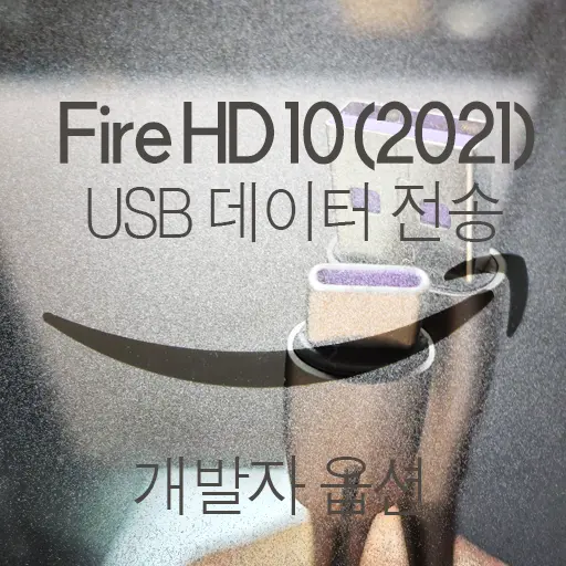Amazon Fire HD 10 (2021) ③ 태블릿과 PC, USB 케이블로 데이터 전송 하기 (ft. 개발자옵션)