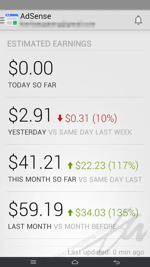 애드센스 수익금 스마트하게 모바일에서 공식 어플로 확인하자.