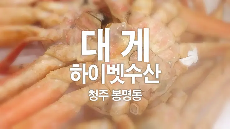 하이벳 수산, 청주 봉명동 대게 랍스터 킹크랩 전문 저렴한 곳 맛집