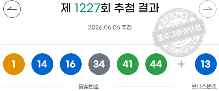 로또당첨번호 4  6  13  17  26  28 보너스 41